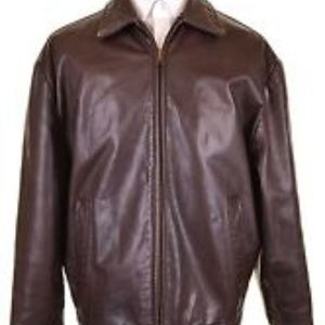 Banana Republic brown leather jacket